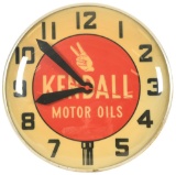 Kendall Motor Oils Lighted Clock
