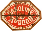 Keynoil Gasoline Curb Sign