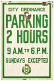 So Cal 2 Hour Parking Sign