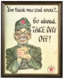 Texaco World War Ii Propaganda Poster