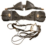 Lot of Civil War Era Leather Cavalry Gear