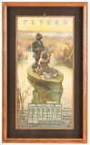 1908 Peters Cartridge Framed Calendar