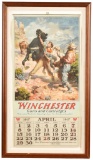 1917 Winchester Framed Calendar