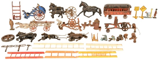 Lot Of Misc. Cast Iron Toys And Figures