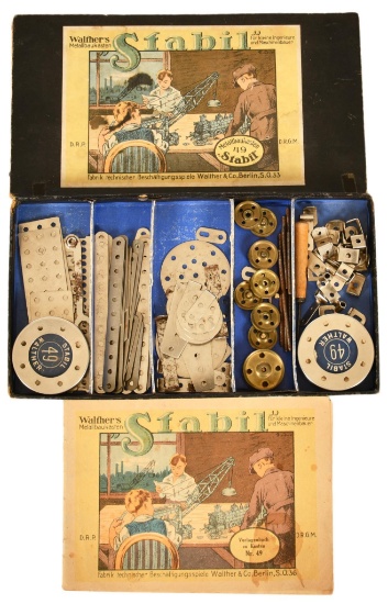 Early German Construction Set In Original Box