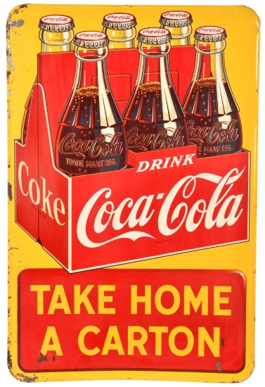 Coca Cola 6 Pack Take Home A Carton Sign