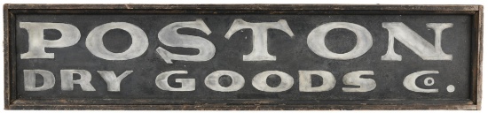 Poston Dry Goods Co. Smaltz Sign