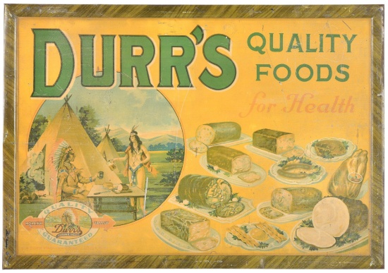 Durr's Quality Foods For Health Sign