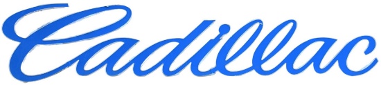 Cadillac Script Dealership Sign