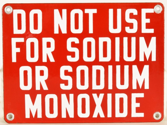 Do Not Use For Sodium or Sodium Monoxide SSP