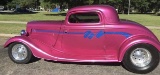 1934 Ford Coupe with custom trailer