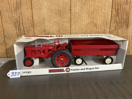 Farmall H Tractor & Wagon Set