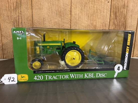 JD 420 Tractor w/KBL Disc Precision Key #4