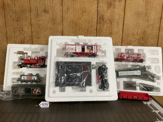 Coca-Cola Christmas Train Set - 7 Boxes of Cars