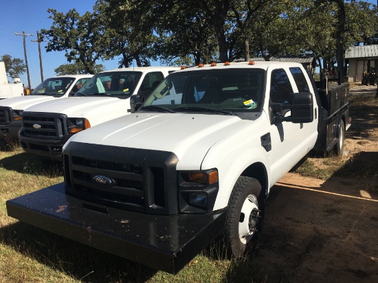 2009 Ford F350 Crew Cab Flatbed Truck
