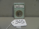 1889 MS64 Cleand OBV NC Graded Silver Doller