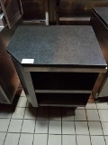 Stainless Prep Table With Granite Countertop