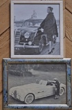 2 posters publicitarios enmarcados  Delahaye 135 y Bugatti 101  225 x 275 c