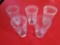 Vintage Dimpled Glass Set - 5 pc