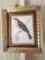 Hand Crafted wood Frame with bird print