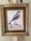 Hand Crafted wood Frame with bird print