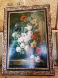 Ezbeco (20th Century) Dutch School Floral Still Life. Oil on Canvas