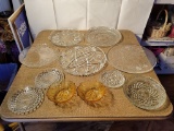Glass Trays & Bowls Lot