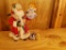 1995 Possible Dreams Santa with Teddy Bear, Doll, Dog, and Basket