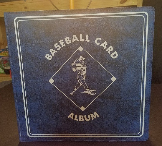 Baseball Card Collection in Protective Sheets - in 3" three ring binder