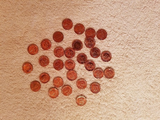 30 Uncirculated Pennsylvania Copper Coins
