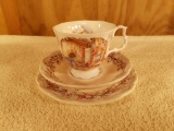 Royal Doulton Tea Cup, Saucer, and Plate- Winter 1983