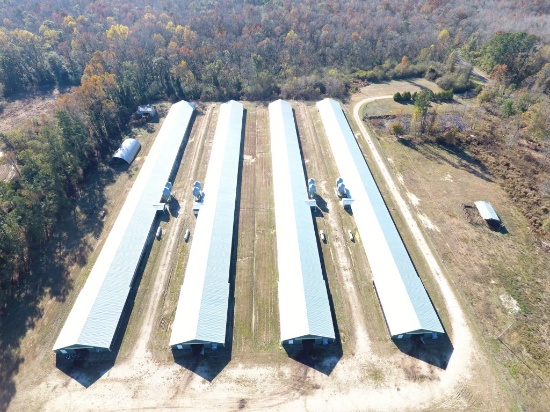 4 Poultry Houses on 21 acres