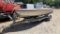 Center console boat with trailer