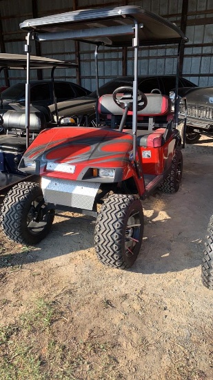Easy go lifted golf cart gas