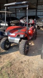 Easy go lifted golf cart gas