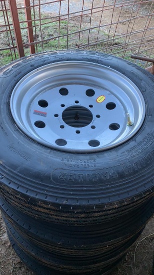 215/75 R17.5 new tire 16ply and Rim 8 lug