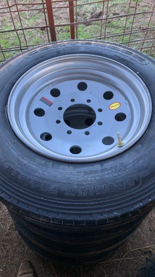 215/75 R17.5 new tire 16ply and Rim 8 lug