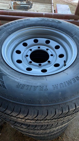 235/85 R16 new tire 12ply and Rim 8 lug