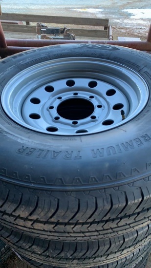 235/85 R16 new tire 12ply and Rim 8 lug