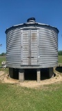 Metal grain bin