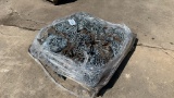 Pallet of snow chains for road tractors