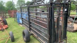 Homemade head gate with chute