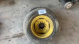 2 John Deere implement tires and rims