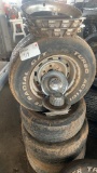 Set of four tires with the Rims