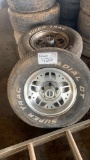Set of 3 tires with rims