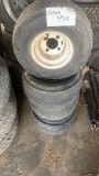 Set of 4 golf cart tires and rims