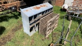 Nesting box and wooden cage