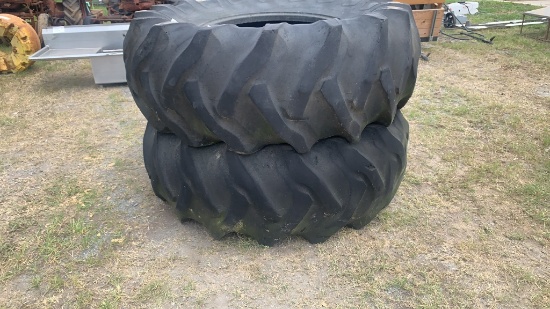 2 Goodyear 24.5x32 tires