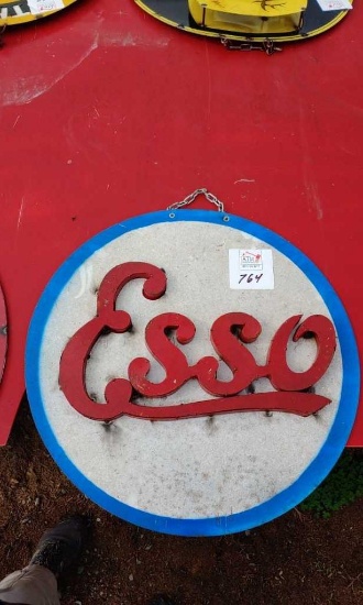 Esso metal sign