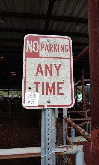 No parking metal sign